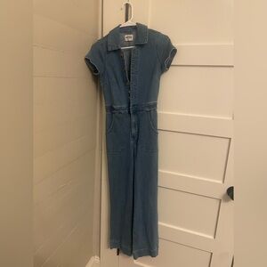 Show Me Your MuMu Light Blue Denim Jumpsuit